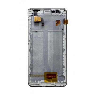 Lcd With Touch Screen For Intex Aqua Lions 4g White By - Maxbhi Com