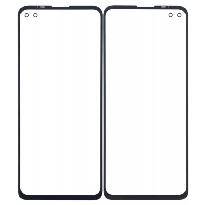 Replacement Front Glass For Motorola One 5g Black By - Maxbhi Com