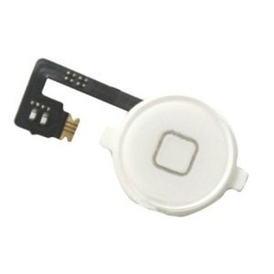 Home button key for Apple iPhone 4 White