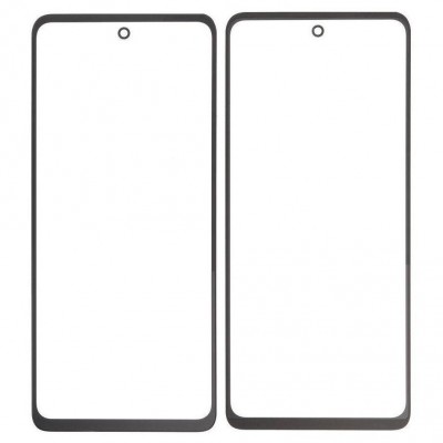 Replacement Front Glass For Vivo Iqoo 7 India Black By - Maxbhi Com