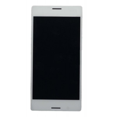 Lcd With Touch Screen For Sony Xperia M4 Aqua Dual Silver By - Maxbhi Com