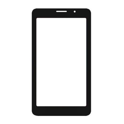 Replacement Front Glass For Blu M7l White By - Maxbhi Com