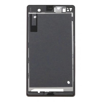 Lcd Frame Middle Chassis For Sony Xperia Z Lt36h Black By - Maxbhi Com