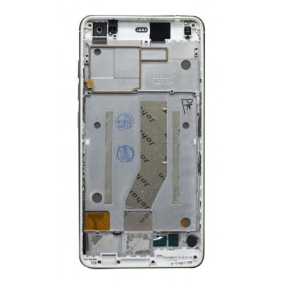 Lcd With Touch Screen For Lyf Earth 1 White By - Maxbhi Com