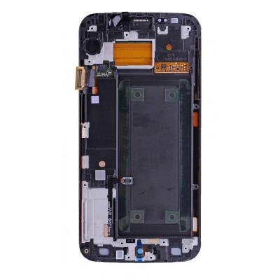 Display for Samsung Galaxy S6 Edge Black (Combo Folder) by Maxbhi.com