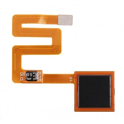 Fingerprint Sensor Flex Cable For Xiaomi Redmi Note 4 64gb Black By - Maxbhi Com