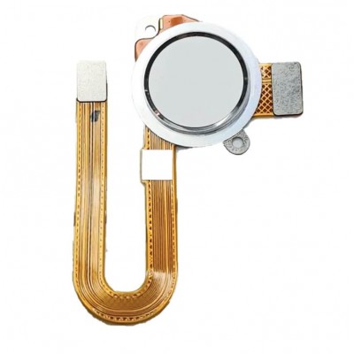 Fingerprint Sensor Flex Cable For Motorola One Fusion Plus White By - Maxbhi Com