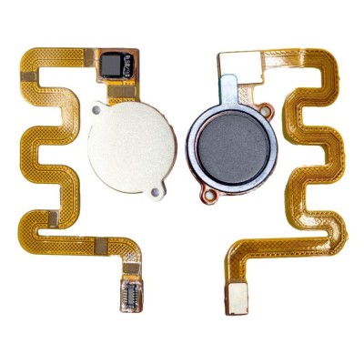 Fingerprint Sensor Flex Cable For Xiaomi Mi A2 Lite Black By - Maxbhi Com