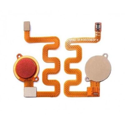 Fingerprint Sensor Flex Cable For Xiaomi Mi A2 Lite Red By - Maxbhi Com