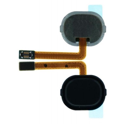 Fingerprint Sensor Flex Cable For Samsung Galaxy A30 Black By - Maxbhi Com