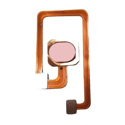 Fingerprint Sensor Flex Cable For Oppo A7 Pink By - Maxbhi Com