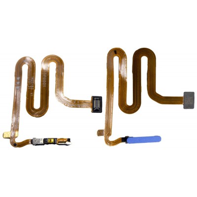 Fingerprint Sensor Flex Cable For Realme X3 Blue By - Maxbhi Com