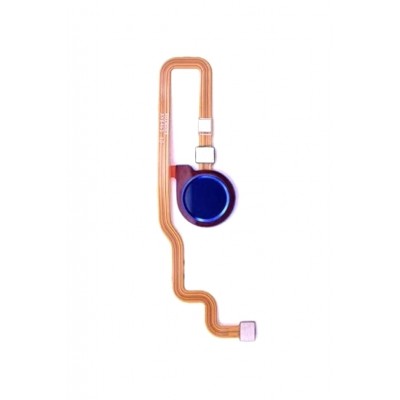 Fingerprint Sensor Flex Cable For Huawei Honor 8c Blue By - Maxbhi Com