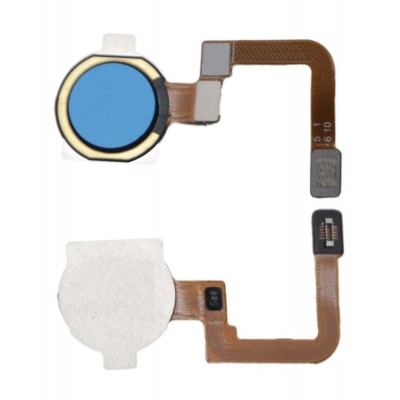 Fingerprint Sensor Flex Cable For Realme Q Blue By - Maxbhi Com