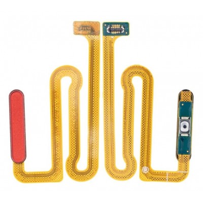 Fingerprint Sensor Flex Cable For Samsung Galaxy A12 Red By - Maxbhi Com