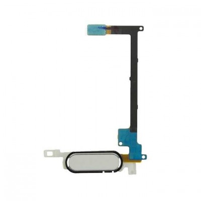 Fingerprint Sensor Flex Cable For Samsung Galaxy Note 4 White By - Maxbhi Com