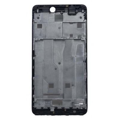 Lcd Frame Middle Chassis For Xiaomi Redmi Note 4 Mediatek Black By - Maxbhi Com