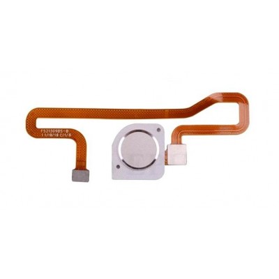 Fingerprint Sensor Flex Cable For Huawei Y6 Prime 2018 White By - Maxbhi Com