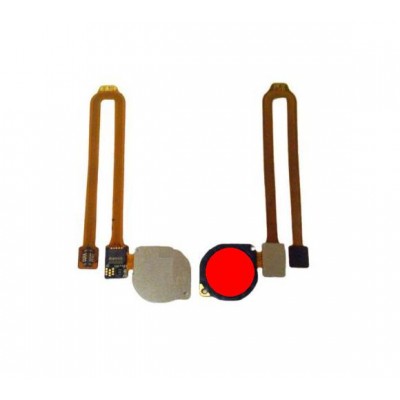 Fingerprint Sensor Flex Cable For Huawei Y7 2019 Red By - Maxbhi Com