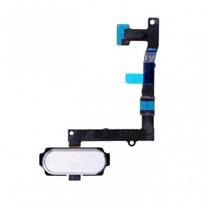 Fingerprint Sensor Flex Cable For Samsung Galaxy S6 Edge Usa White By - Maxbhi Com