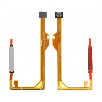 Fingerprint Sensor Flex Cable For Huawei Y7a White By - Maxbhi Com