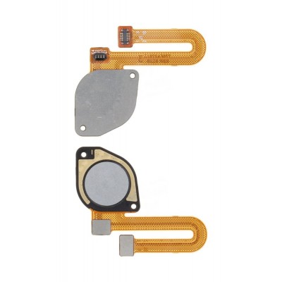 Fingerprint Sensor Flex Cable For Motorola Moto G40 Fusion White By - Maxbhi Com