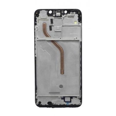 Lcd Frame Middle Chassis For Xiaomi Pocophone F1 Black By - Maxbhi Com