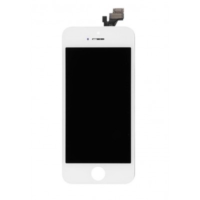 Lcd With Touch Screen For Apple Iphone 5 White Silver By - Maxbhi Com