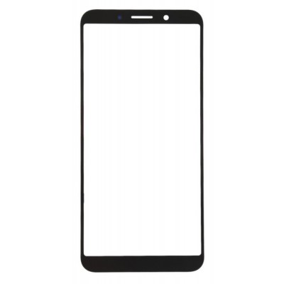 Replacement Front Glass For Oppo A83 Black By - Maxbhi Com