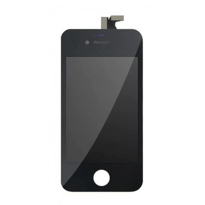 Lcd With Touch Screen For Apple Iphone 4 Black By - Maxbhi Com