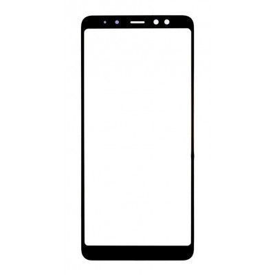Replacement Front Glass For Samsung Galaxy A8 2018 Blue By - Maxbhi Com