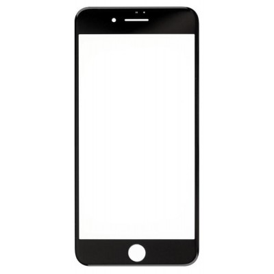 Replacement Front Glass For Apple Iphone 8 Plus Black By - Maxbhi Com