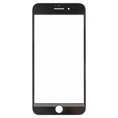 Replacement Front Glass For Apple Iphone 8 Plus Black By - Maxbhi Com