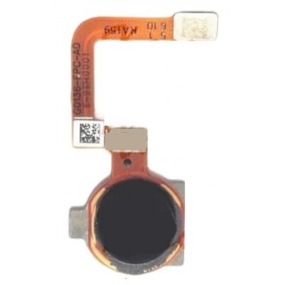 Fingerprint Sensor Flex Cable For Realme C25 Black By - Maxbhi Com