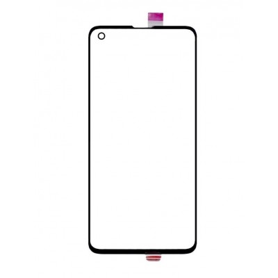 Replacement Front Glass For Samsung Galaxy S10 Black By - Maxbhi Com