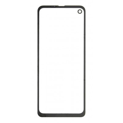 Replacement Front Glass For Motorola One Action White By - Maxbhi Com