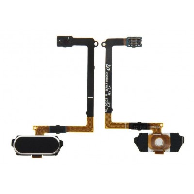 Fingerprint Sensor Flex Cable For Samsung Galaxy S6 Cdma Black By - Maxbhi Com
