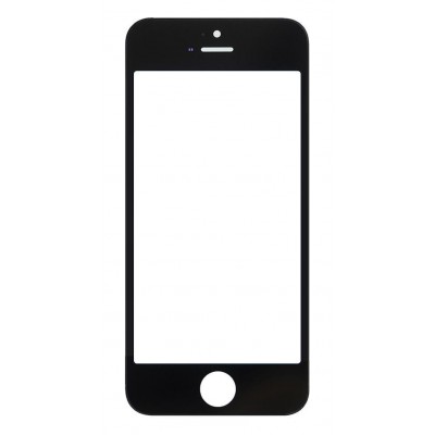 Replacement Front Glass For Apple Iphone 5se Grey By - Maxbhi Com