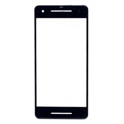 Replacement Front Glass For Google Pixel 2 Black By - Maxbhi Com