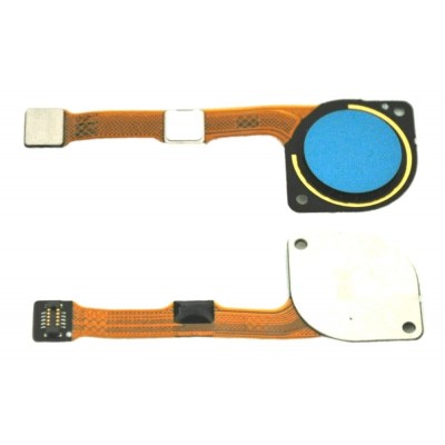 Fingerprint Sensor Flex Cable For Nokia 3 4 Light Blue By - Maxbhi Com