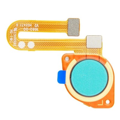 Fingerprint Sensor Flex Cable For Motorola Moto E7 Blue By - Maxbhi Com