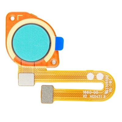 Fingerprint Sensor Flex Cable For Motorola Moto E7 Blue By - Maxbhi Com