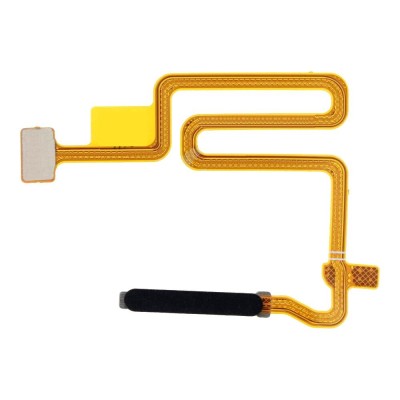 Fingerprint Sensor Flex Cable For Oppo A16 Black By - Maxbhi Com