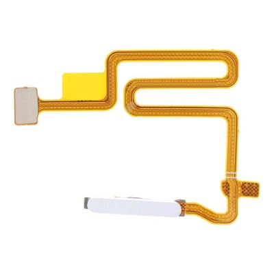 Fingerprint Sensor Flex Cable For Oppo A16 White By - Maxbhi Com