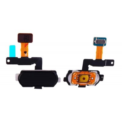 Fingerprint Sensor Flex Cable For Samsung Galaxy J7 2017 Black By - Maxbhi Com