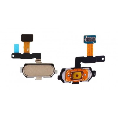 Fingerprint Sensor Flex Cable For Samsung Galaxy J7 2017 Gold By - Maxbhi Com
