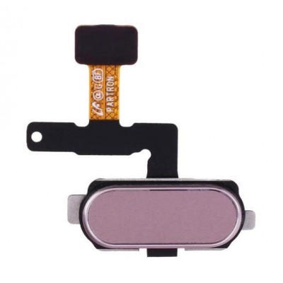 Fingerprint Sensor Flex Cable For Samsung Galaxy J7 2017 Rose Gold By - Maxbhi Com