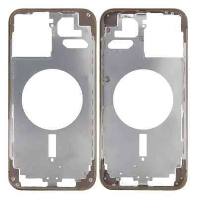 Lcd Frame Middle Chassis For Apple Iphone 13 Pro Max Gold By - Maxbhi Com