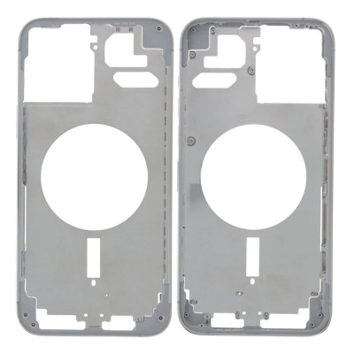 Lcd Frame Middle Chassis For Apple Iphone 13 Pro Max Silver By - Maxbhi Com