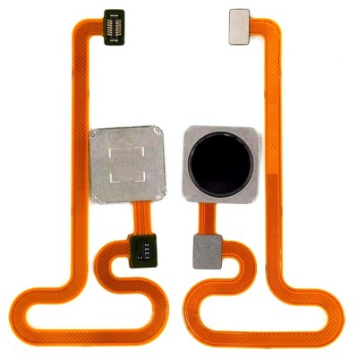 Fingerprint Sensor Flex Cable For Xiaomi Mi Mix 2s Black By - Maxbhi Com